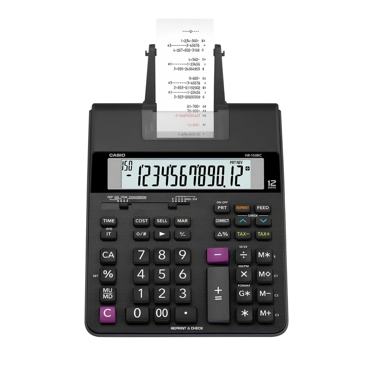 CASIO - Calculadora Hr-100rc-Bk Con Impresora CASIO