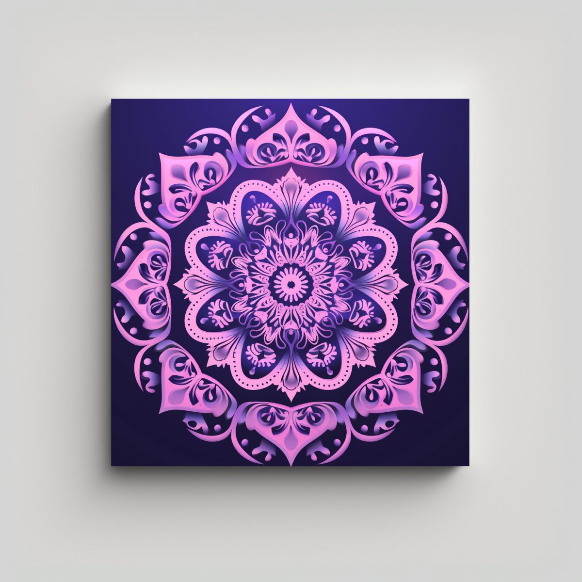 GENERICO - Cuadro Movimiento Protagonismo Mandala Plano 100x100 Cm