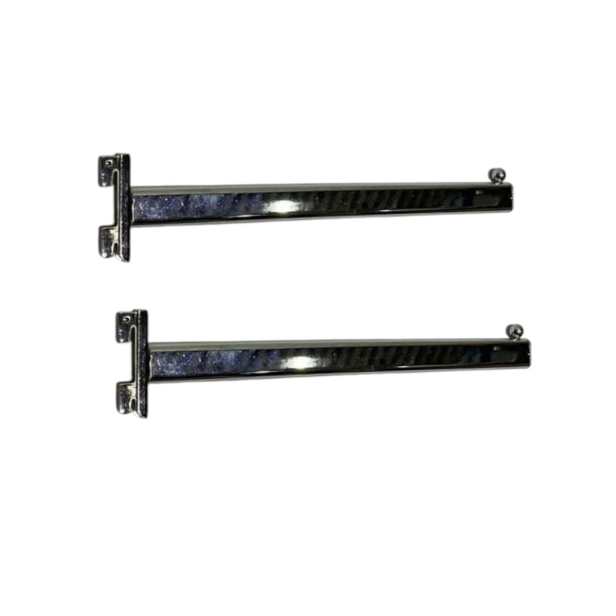 GENERICO - Pack 2 Ganchos de 1 Punto para Riel 35cm Gms