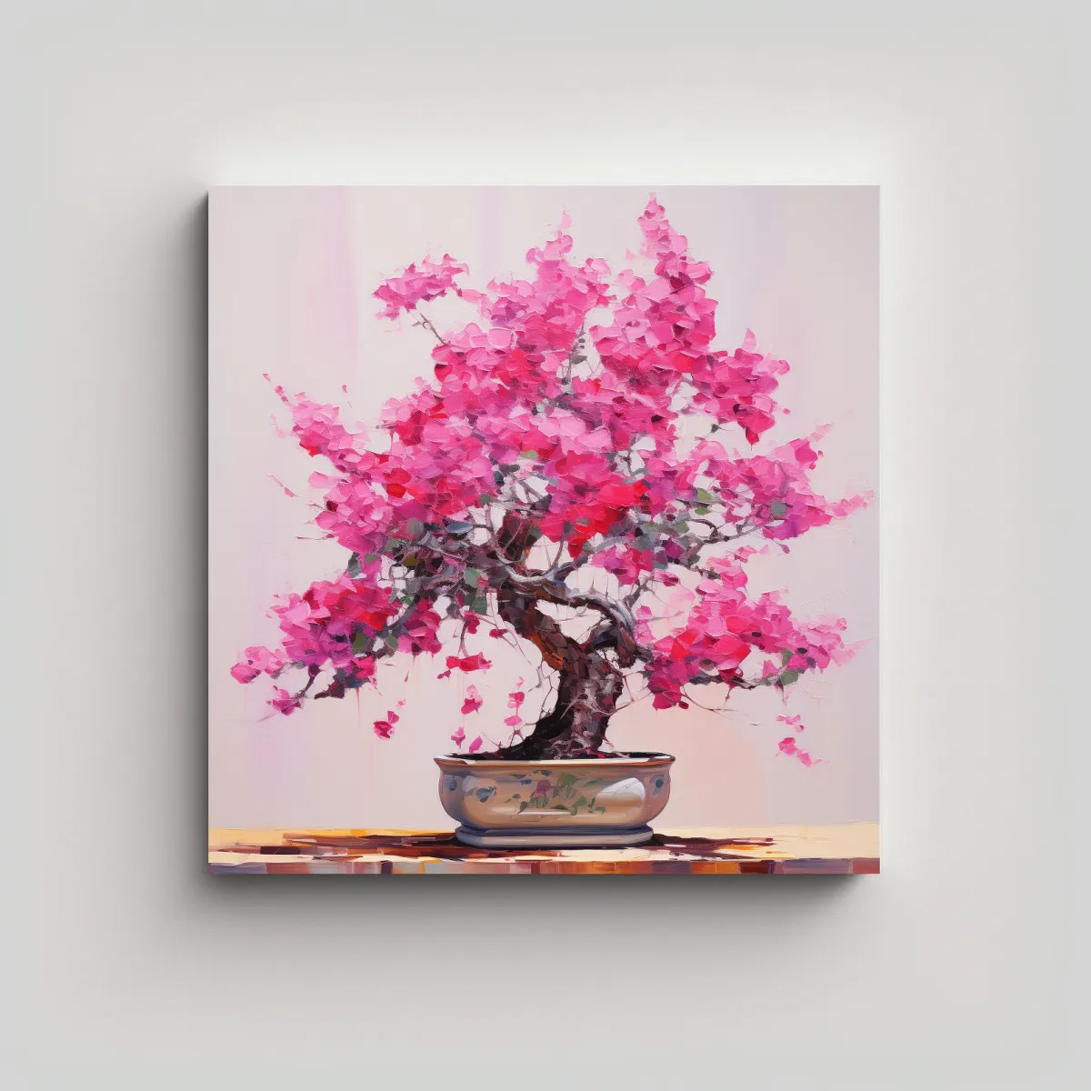 GENERICO - Cuadro Impreso De Temática Bougainvillea 100x100 Cm