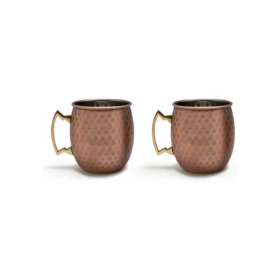 Imagen 2 del producto Set 2 Mugs De Cobre Tragos Moscow Mule Mojito Bar