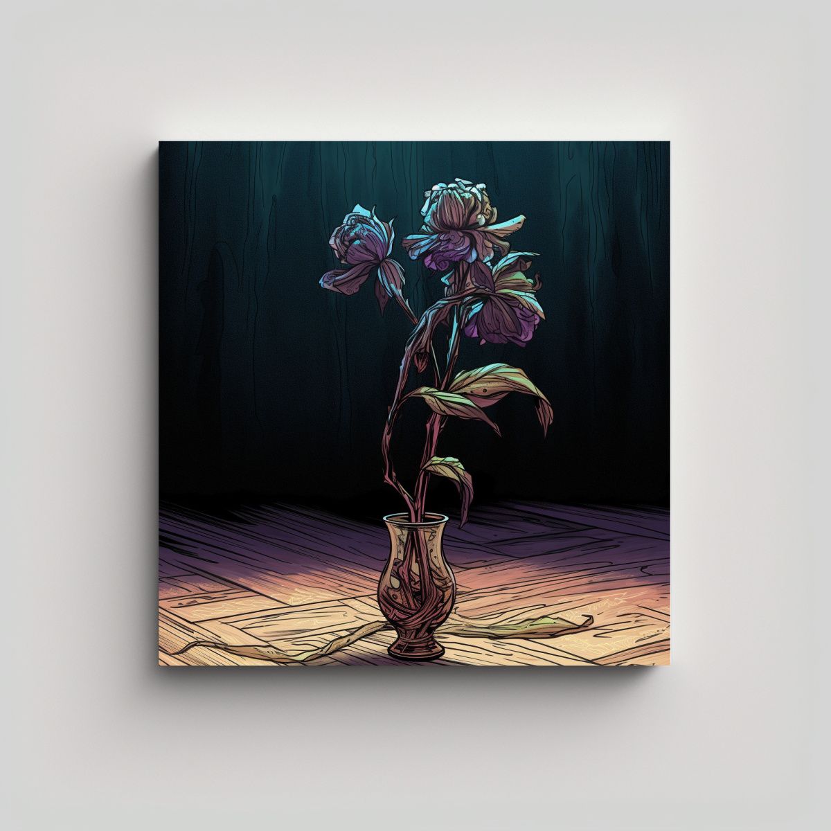 GENERICO - Cuadro Estilo Valter Arte Único De Rott 100x100 Cm