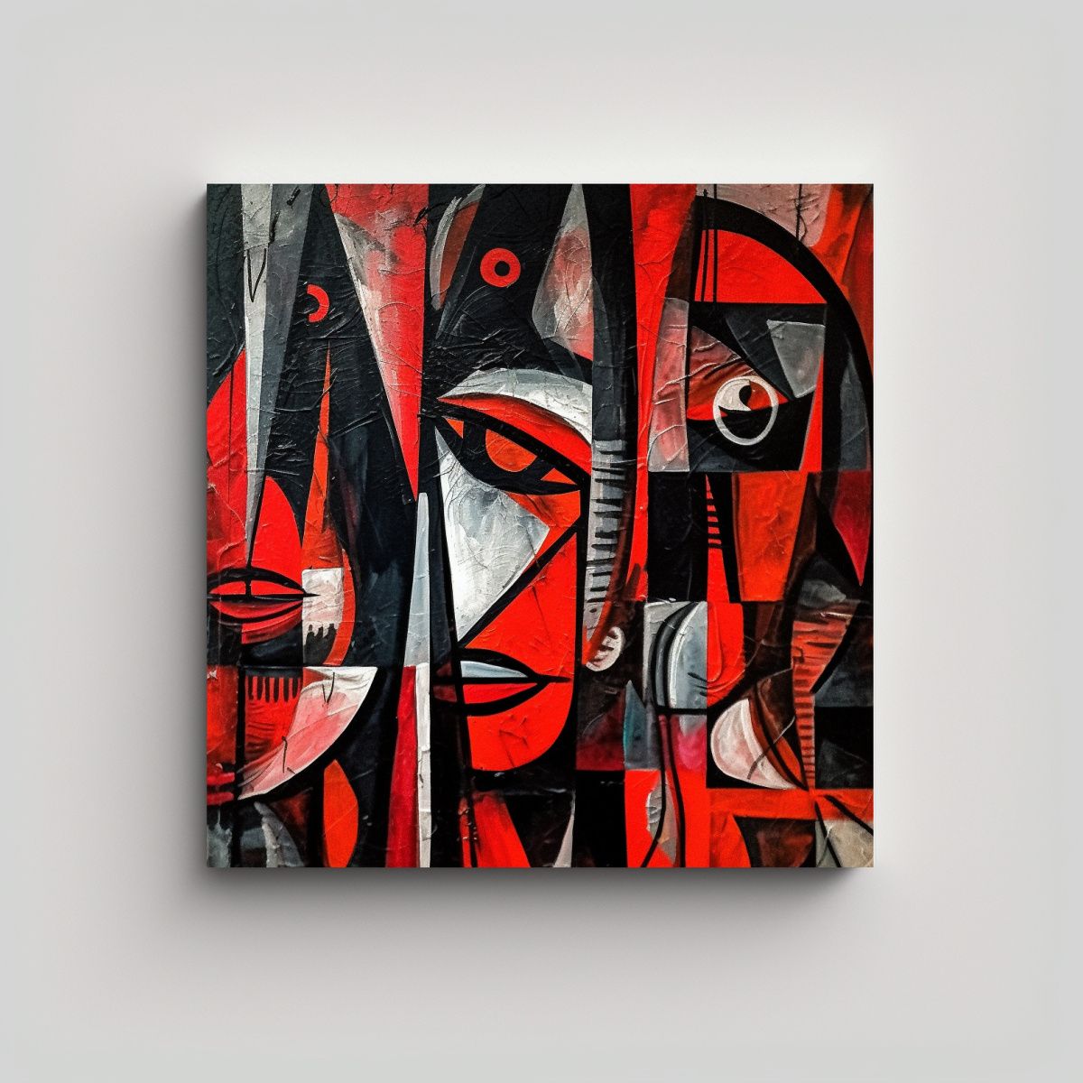 GENERICO - Pinturas Abstractas Majestuosas En Estilo 100x100 Cm