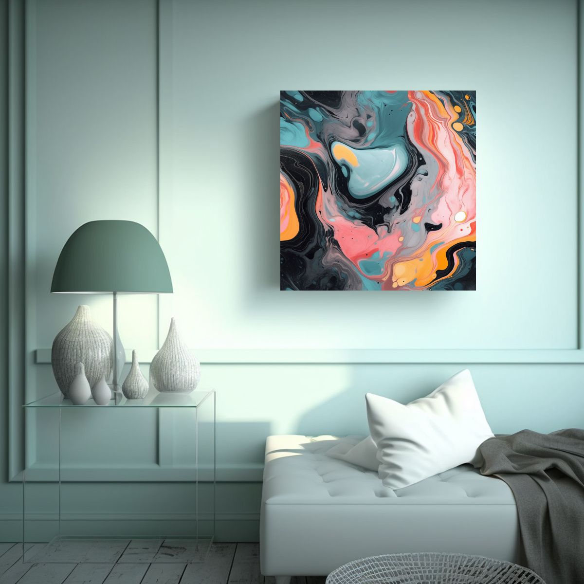 GENERICO - Pinturas Decorativas Con Inspiración En 100x100 Cm