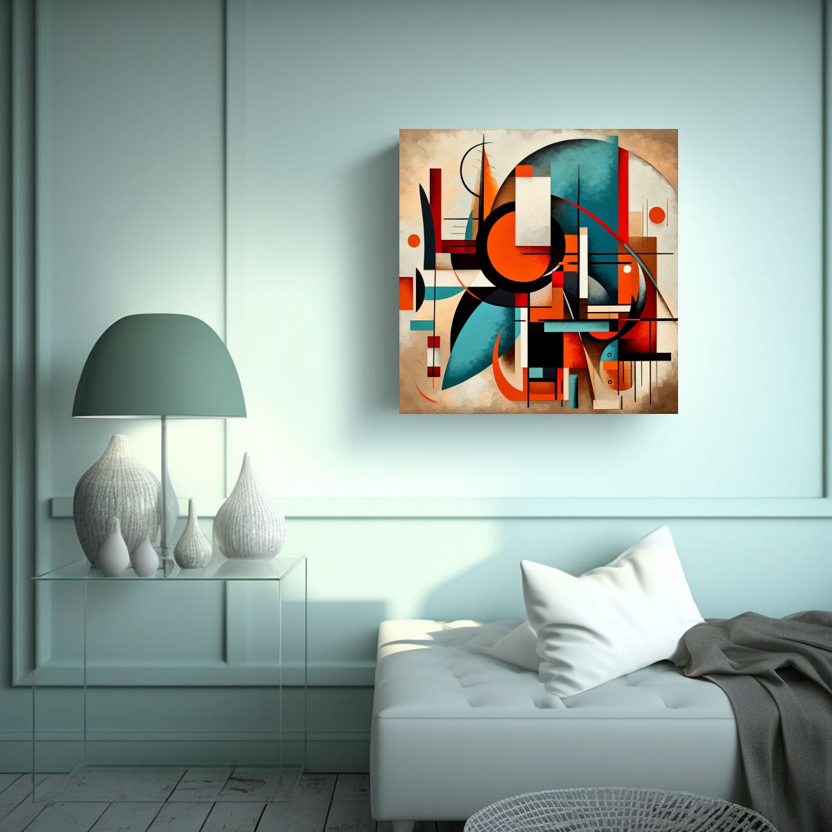 GENERICO - Pintura Abstracta Exposición Arte Abstracto Sin 100x100 Cm