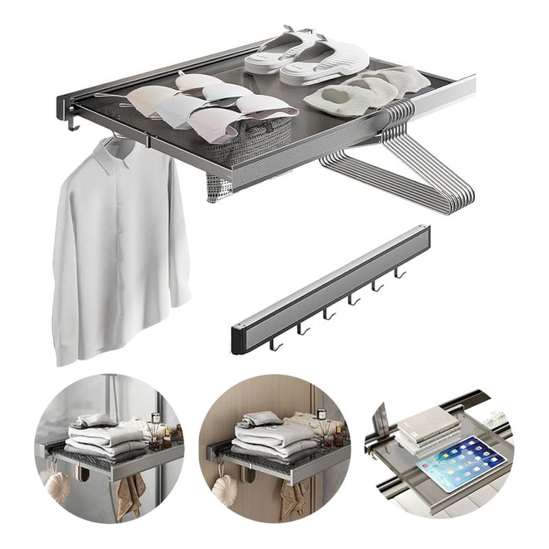 EVERSO - Tendedero Plegable De Pared Colgador Secador Ropa Retractil