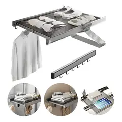 EVERSO - Tendedero Plegable De Pared Colgador Secador Ropa Retractil