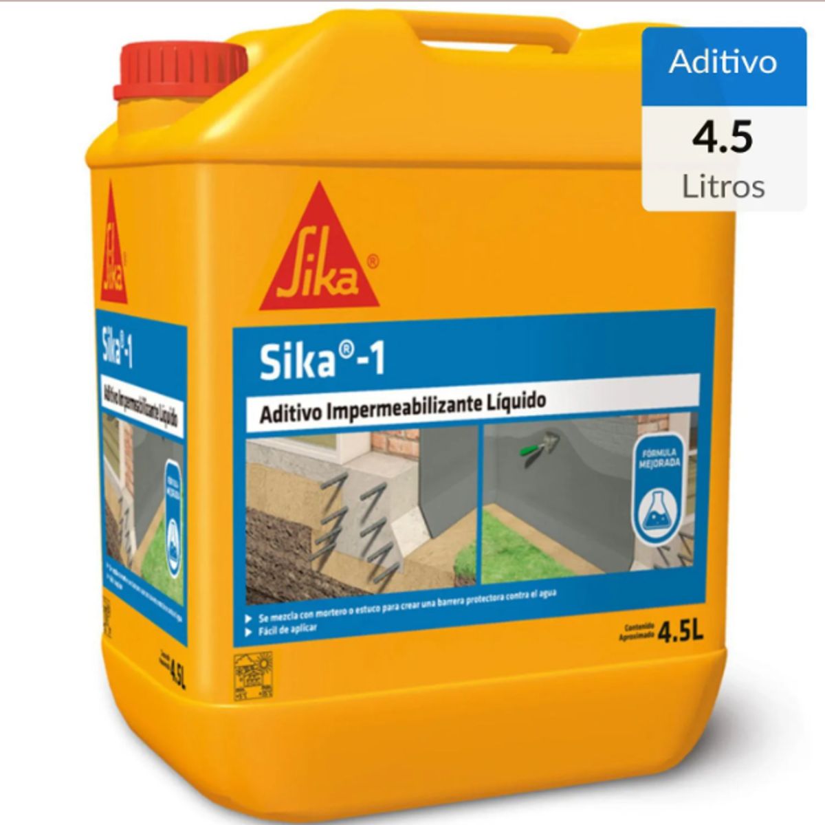 SIKA - SIKA 1 BIDON 4.5 KILOS (IMPERMEABILIZANTE)