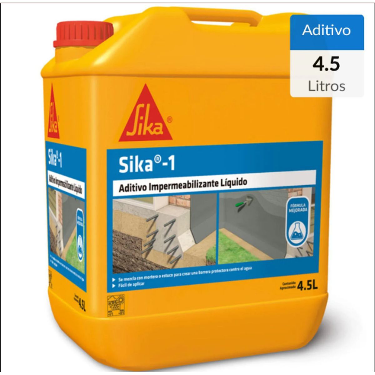 SIKA - SIKA 1 BIDON 4.5 KILOS (IMPERMEABILIZANTE)