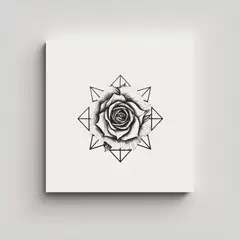 GENERICO - Arte Creativo En Origami Dantas Y Su Rosa 100x100 Cm