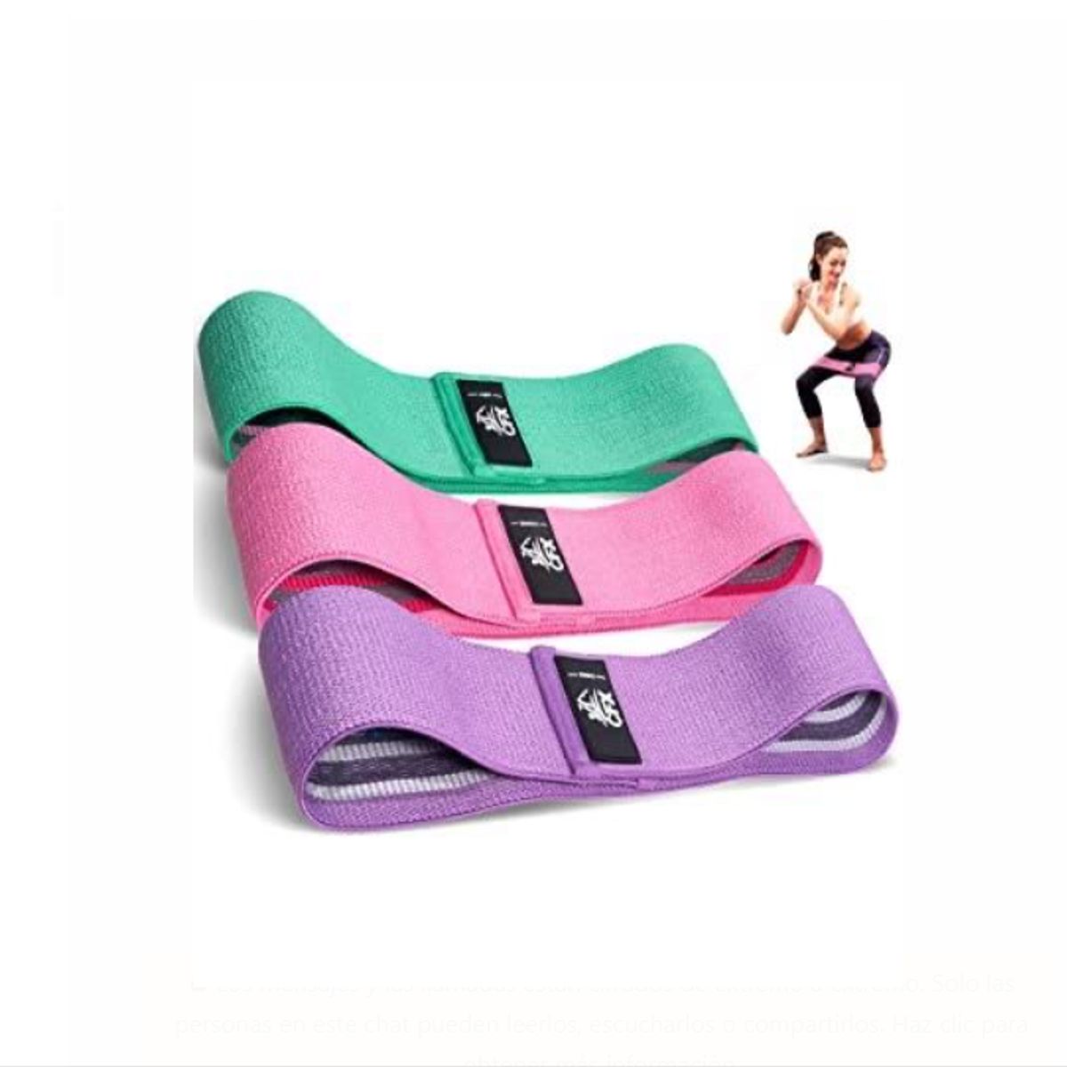 GENERICO - Bandas Elásticas Ejercicio Pro 3 Pcs De Tela Yoga