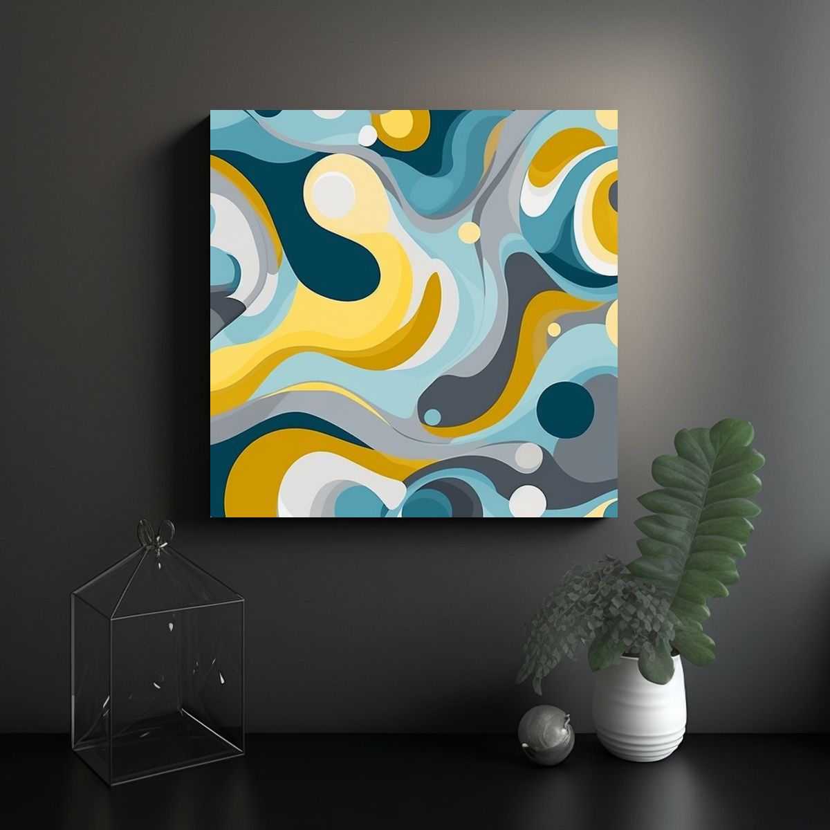 GENERICO - Pinturas Decorativas Originales Mezcla De 100x100 Cm