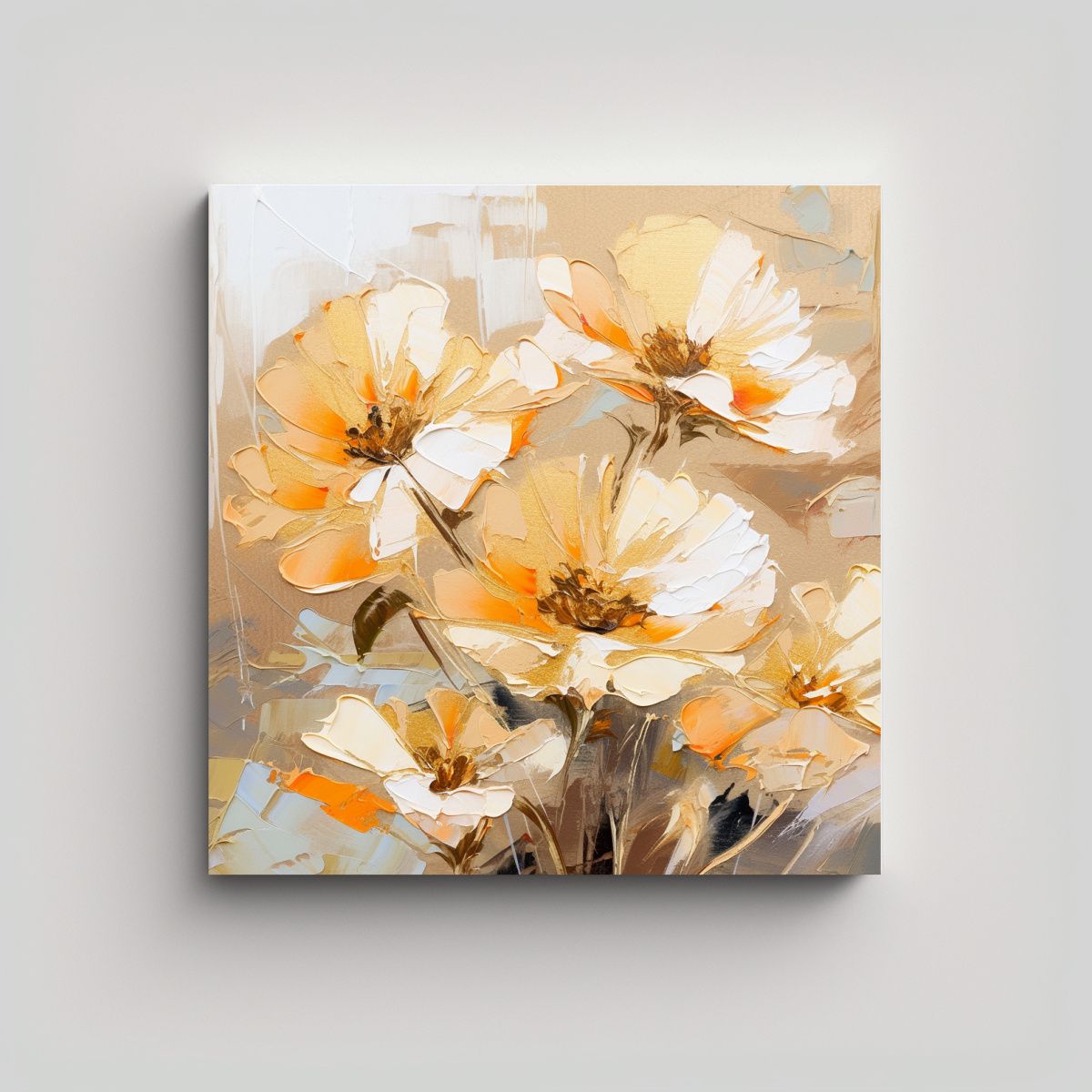 GENERICO - Cuadro Inspiración Época A Pintura En Lienzo 100x100 Cm