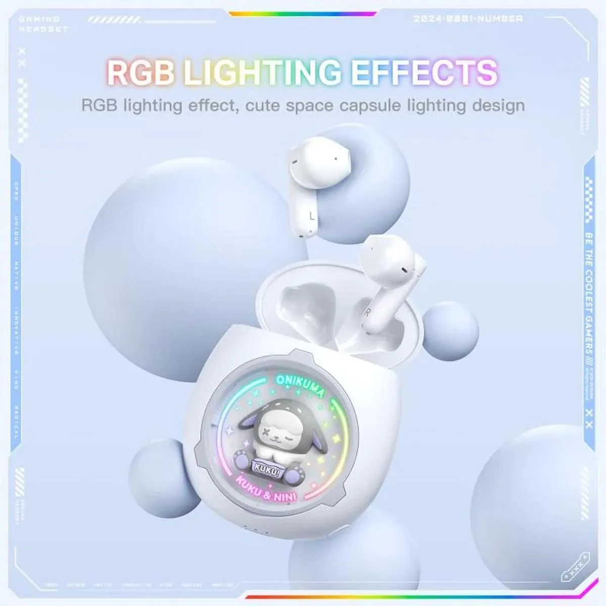ONIKUMA - Audífonos Gamer Onikuma T302 - Blanco