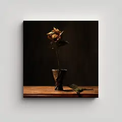 GENERICO - Cuadro Decorativo Valter Elegante Lienzo De Flor 100x100 Cm