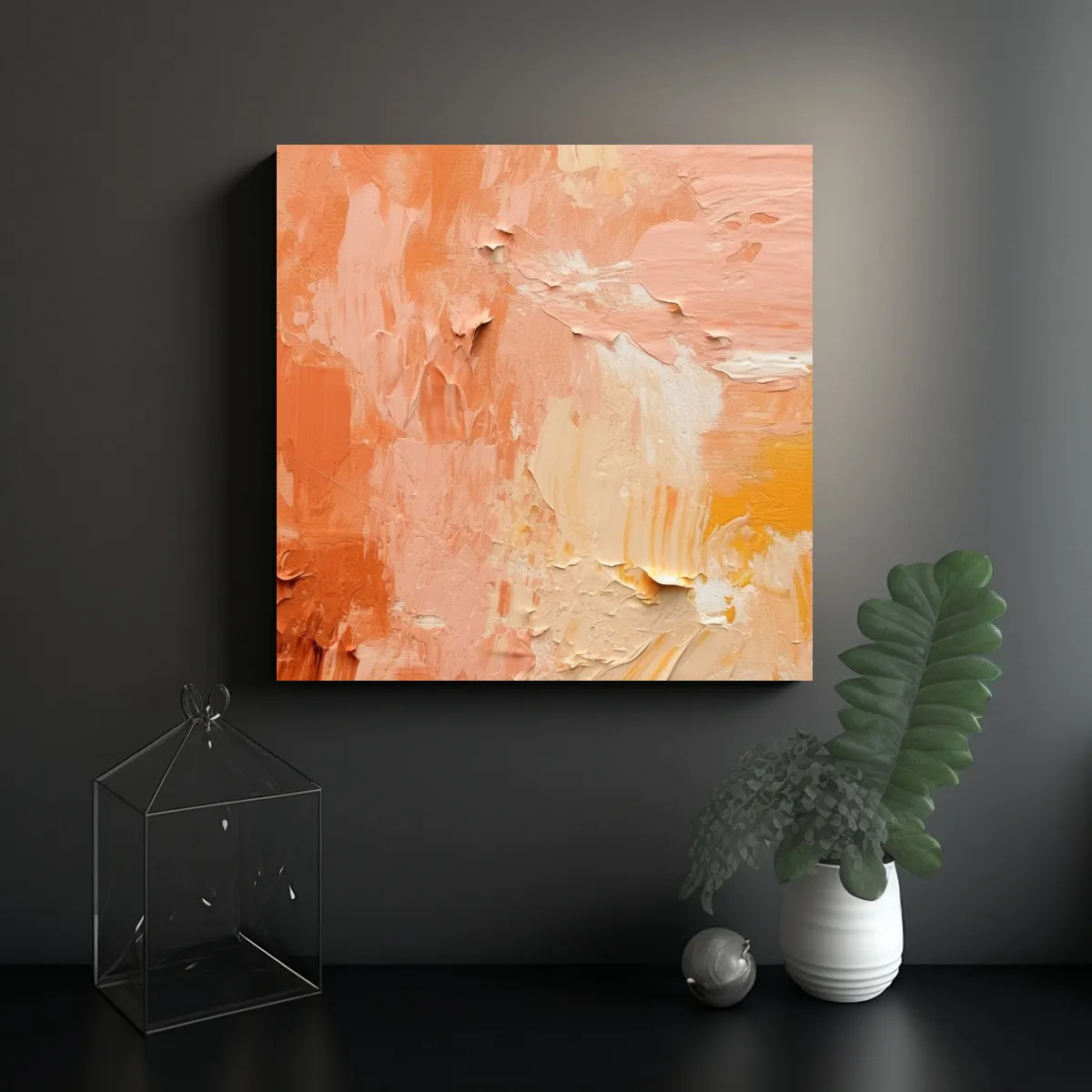GENERICO - Pinturas Decorativas En Lienzo Conceptual Vida 100x100 Cm