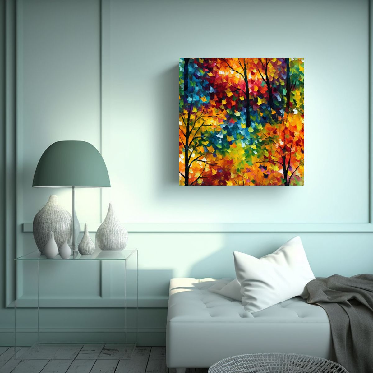 GENERICO - Cuadro Impreso Nature Minature Exclusivo De 100x100 Cm