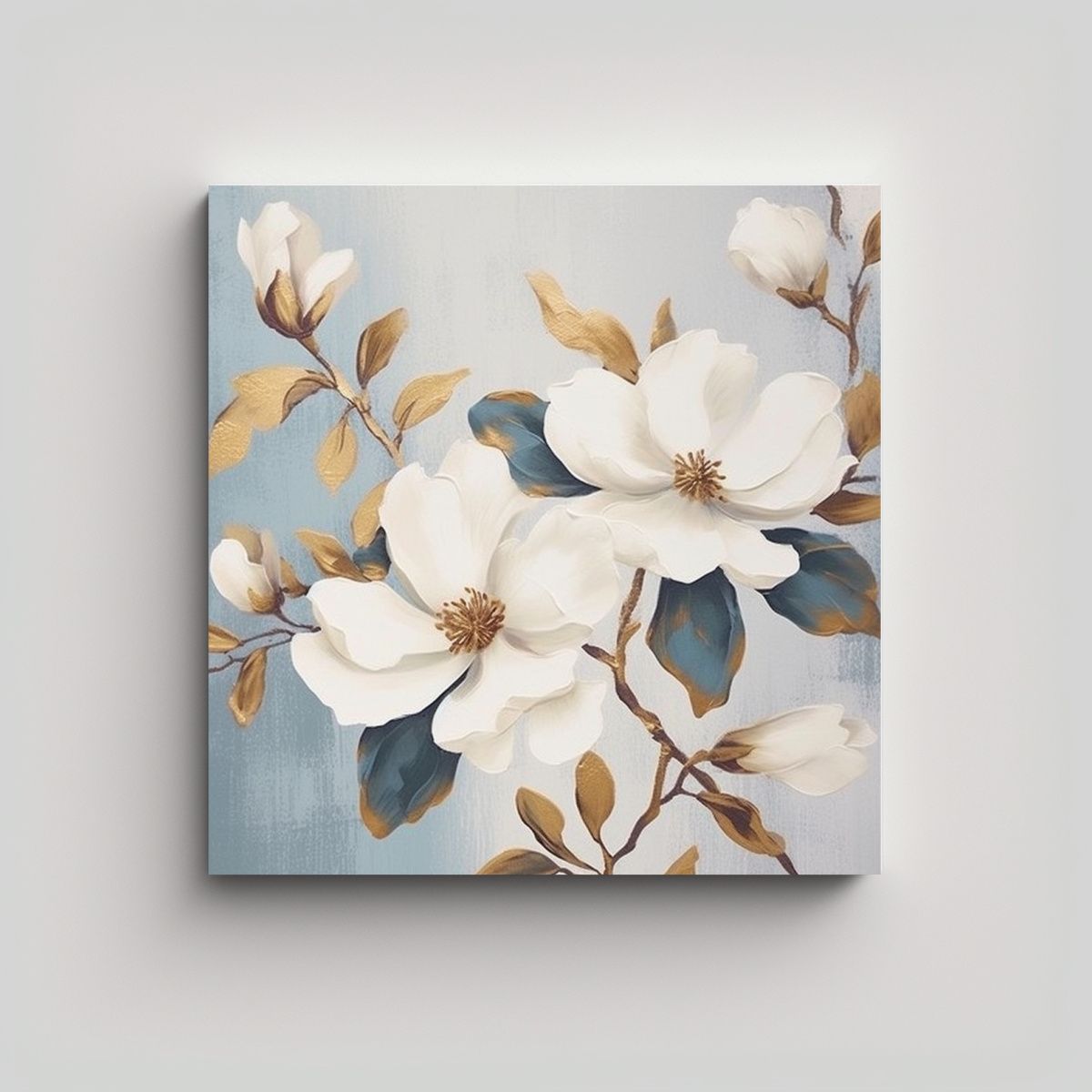 GENERICO - Inspiración Floral Cuadro Decorativo Para Sala 100x100 Cm