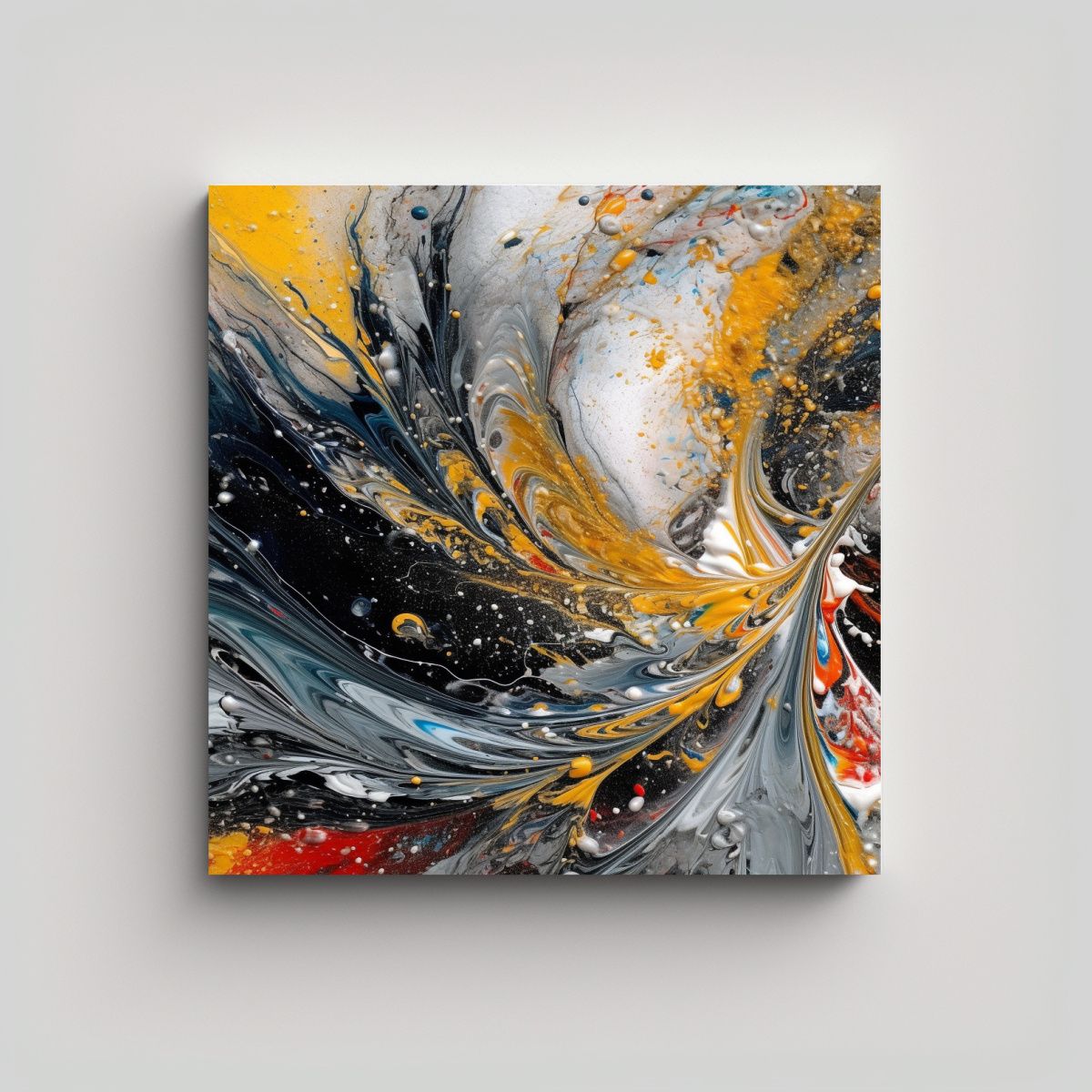 GENERICO - Cuadro Moderno Abstracto En Lienzo Armonía 100x100 Cm