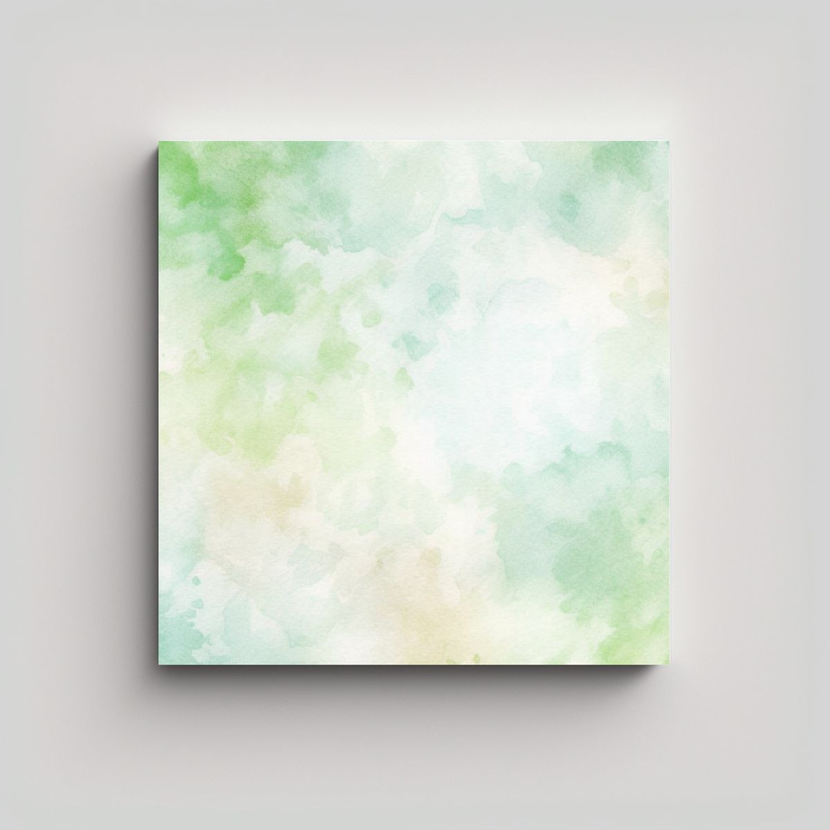 GENERICO - Cuadro Impreso Armonía De Colores Fondo Acuarela 100x100 Cm