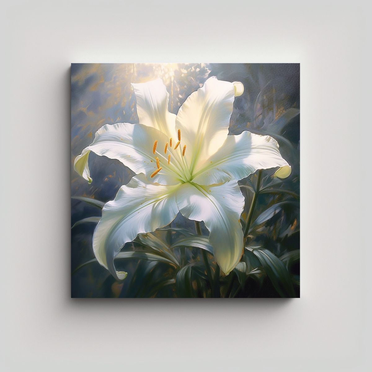 GENERICO - Inspiración Mural Cuadro Decorativo De Lirio 100x100 Cm