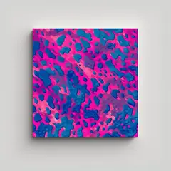 GENERICO - Cuadro Lienzo Moderno Bastidor Madera Pintura 100x100 Cm