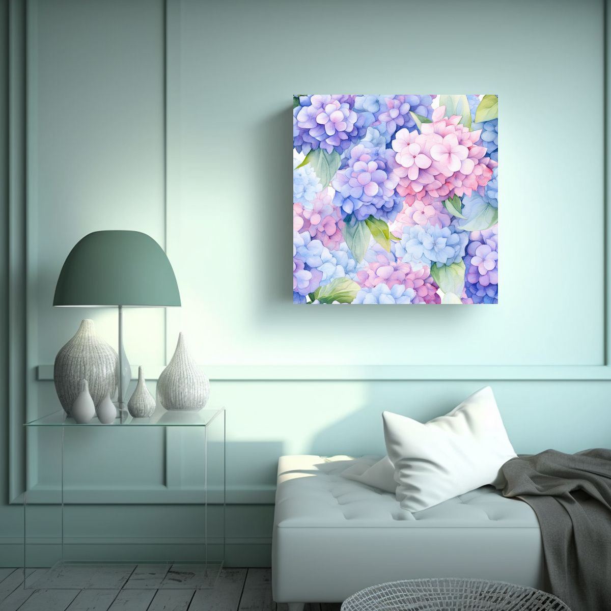 GENERICO - Clásico Kokanje Stables Acuarela Delicada 100x100 Cm