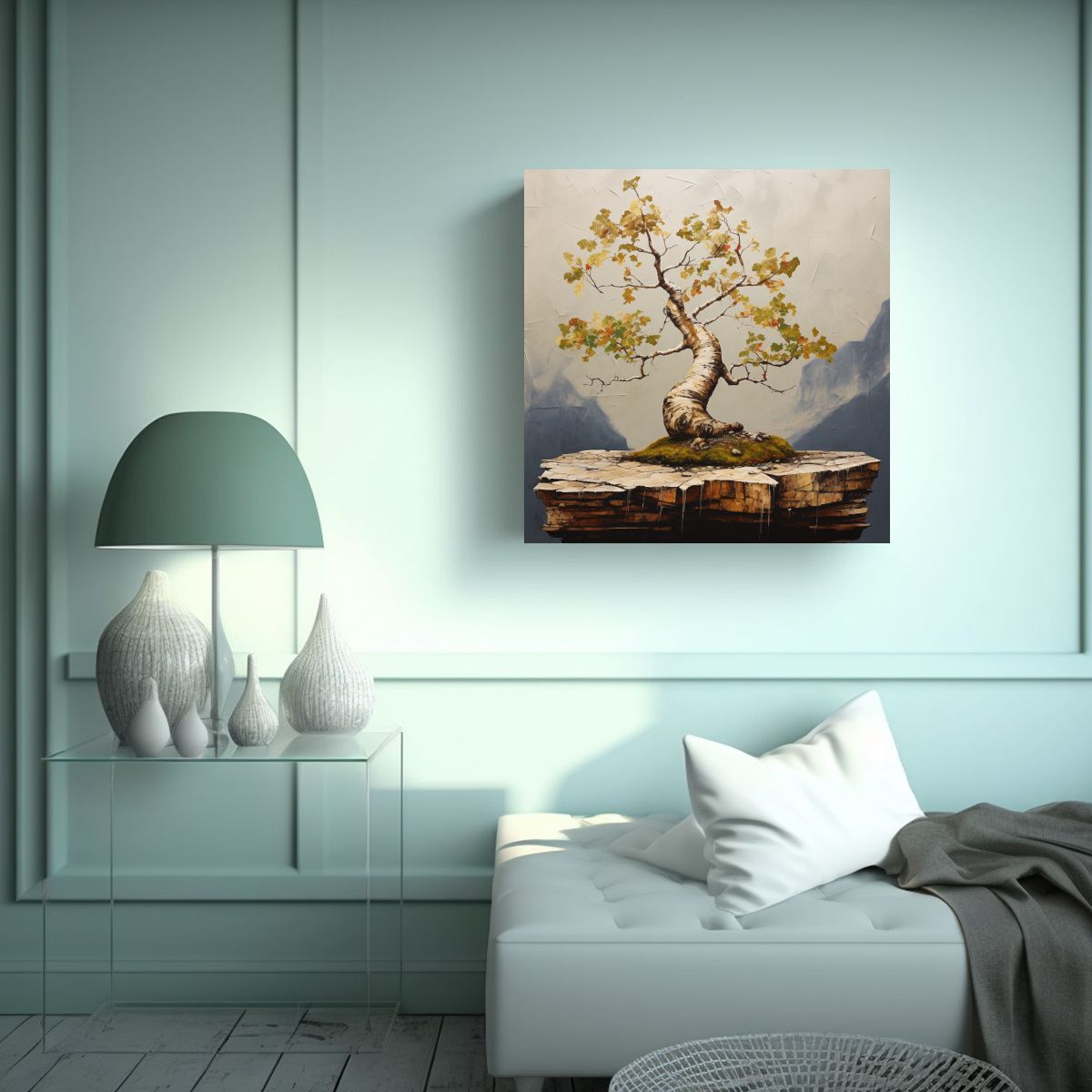 GENERICO - Pintura Abstracta De Alta Calidad Árbol De 100x100 Cm