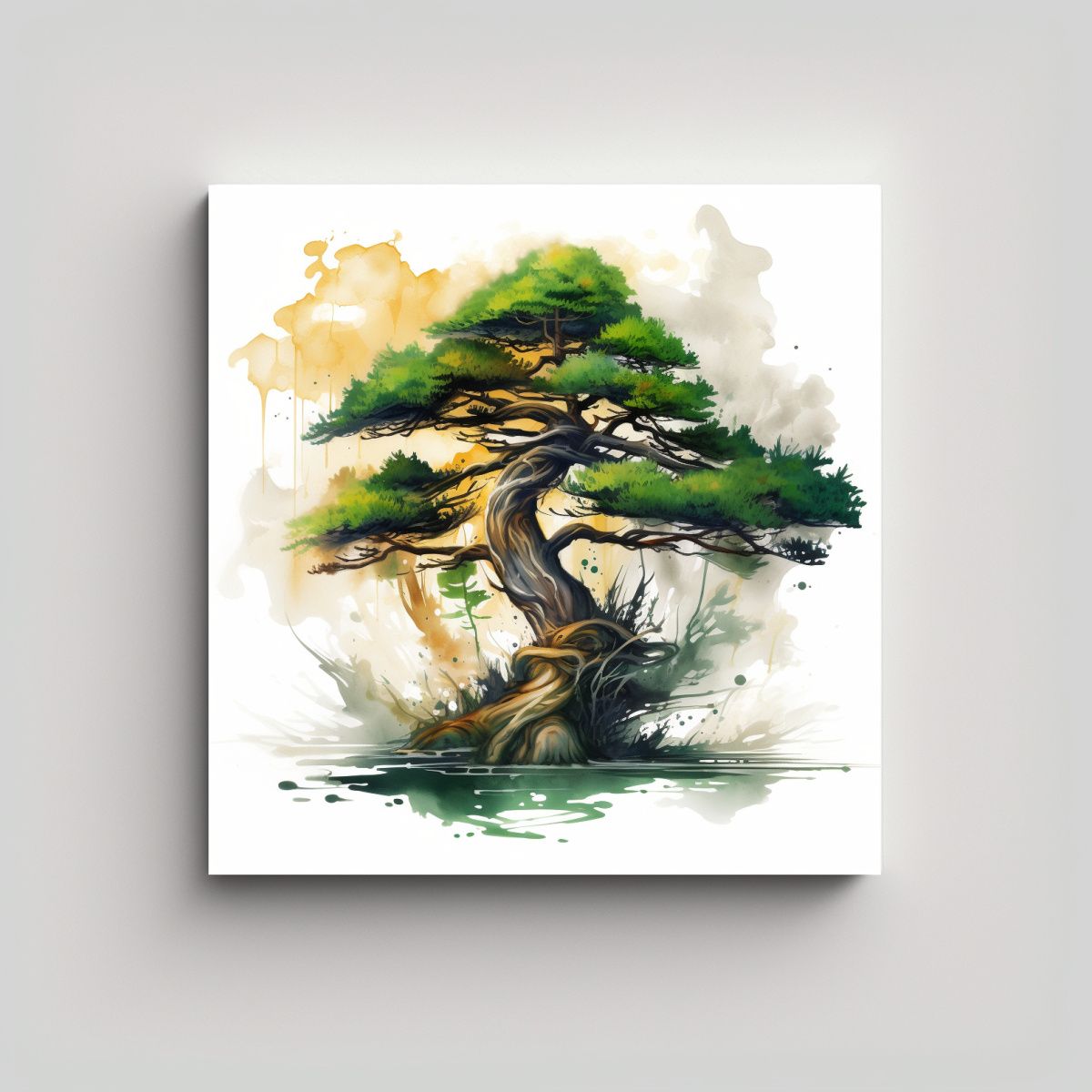 GENERICO - Lienzo De Tela Abstracto Con Espectacular 100x100 Cm