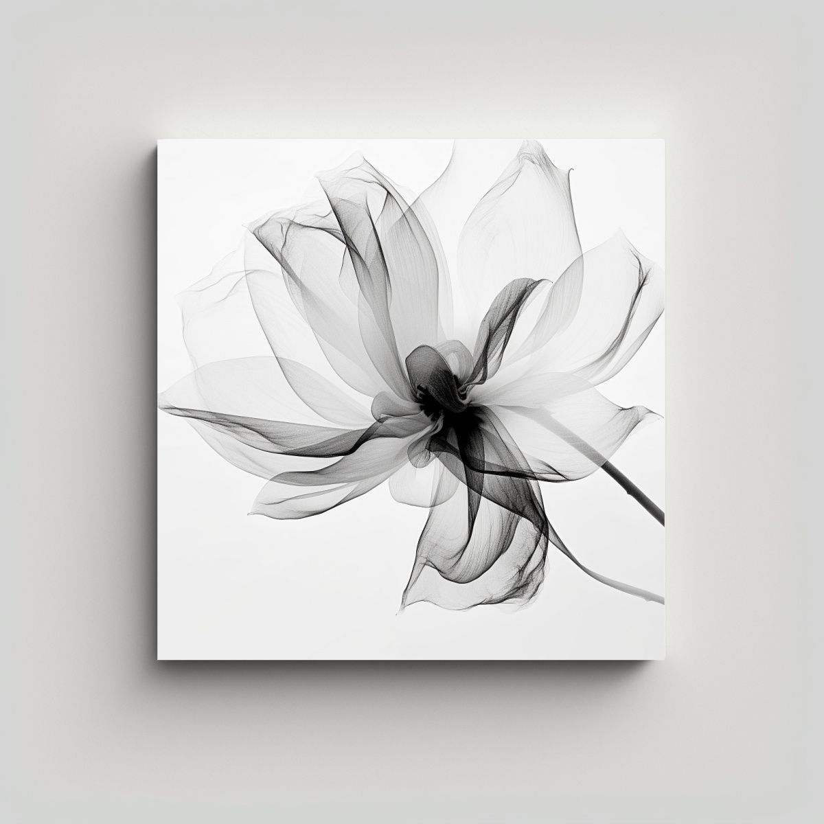 GENERICO - Cuadro Inspirador De Magnolia En Abstracción 100x100 Cm