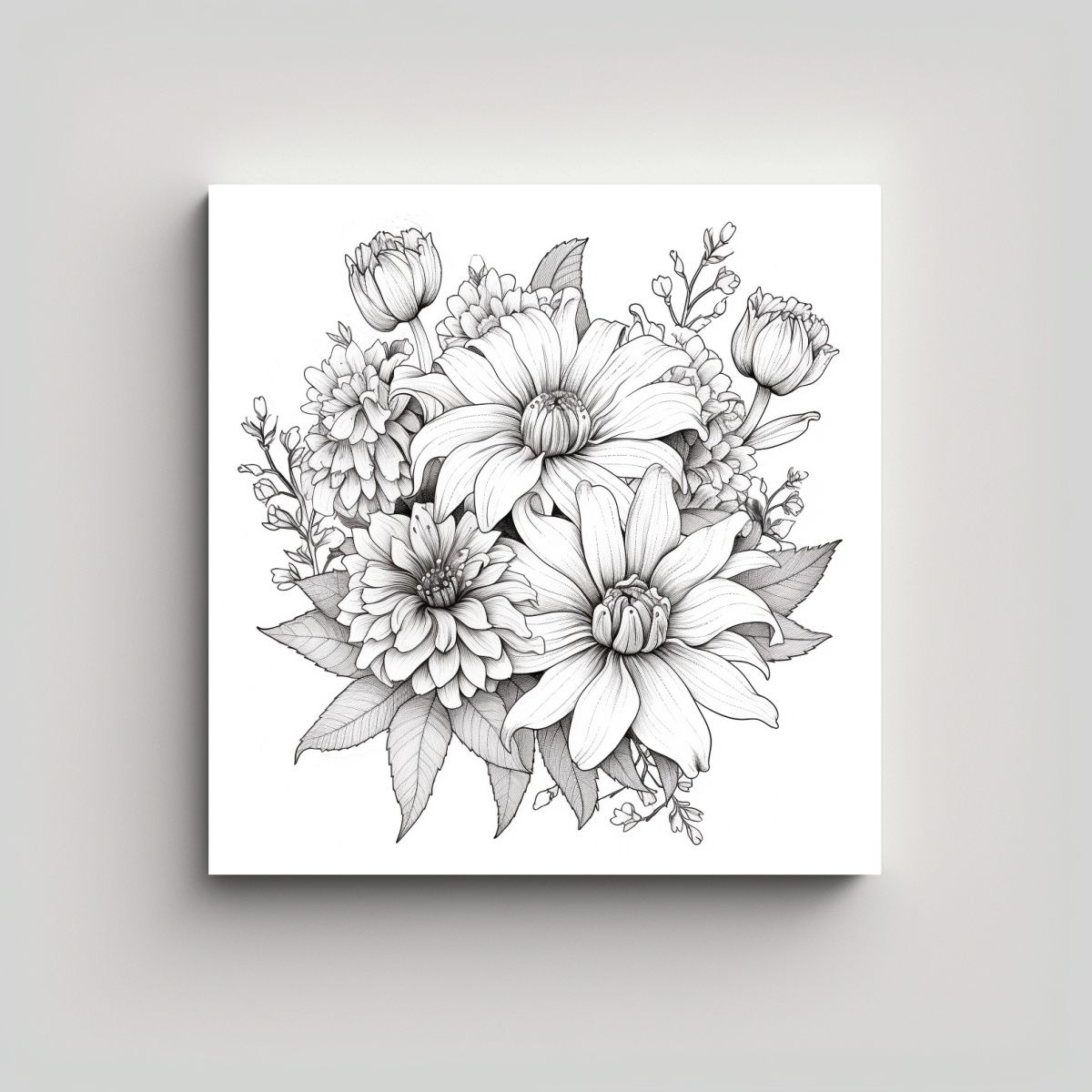 GENERICO - Composición Única De Decoración Libro De 100x100 Cm