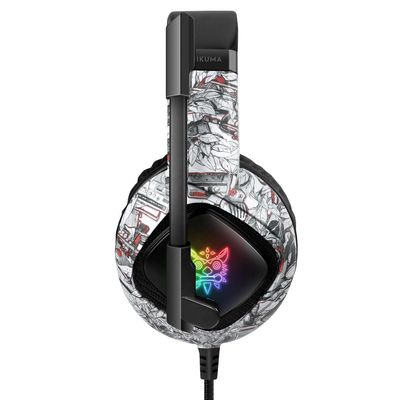 Imagen 2 del producto Audífonos Gamer K19 - Negro Blanco