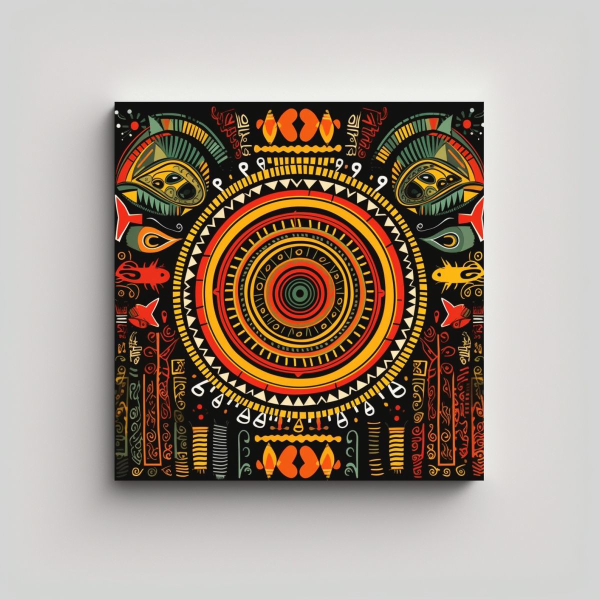 GENERICO - Impresión Arte Tribal Africano Abstracto En 100x100 Cm