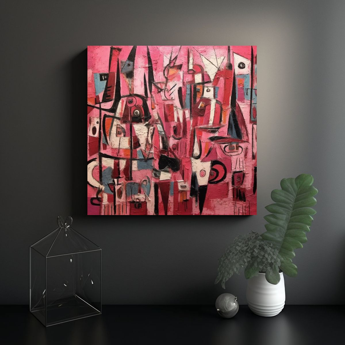 GENERICO - Pinturas Abstractas De Koby Ashansky En El 100x100 Cm