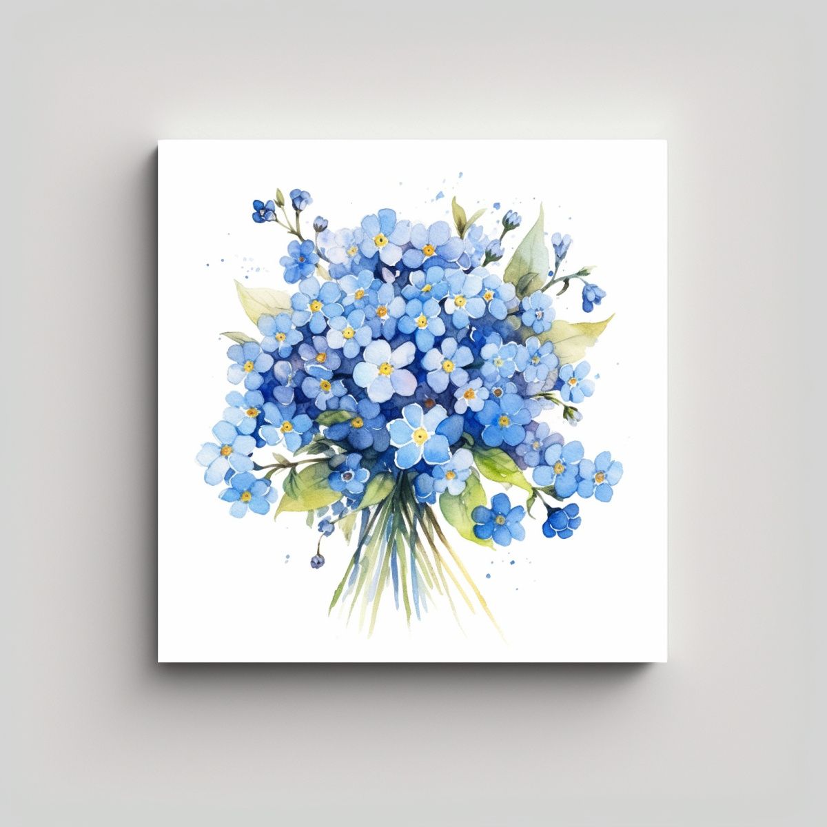 GENERICO - Cuadro De Inspiración Colorido Con Bouquet De 100x100 Cm