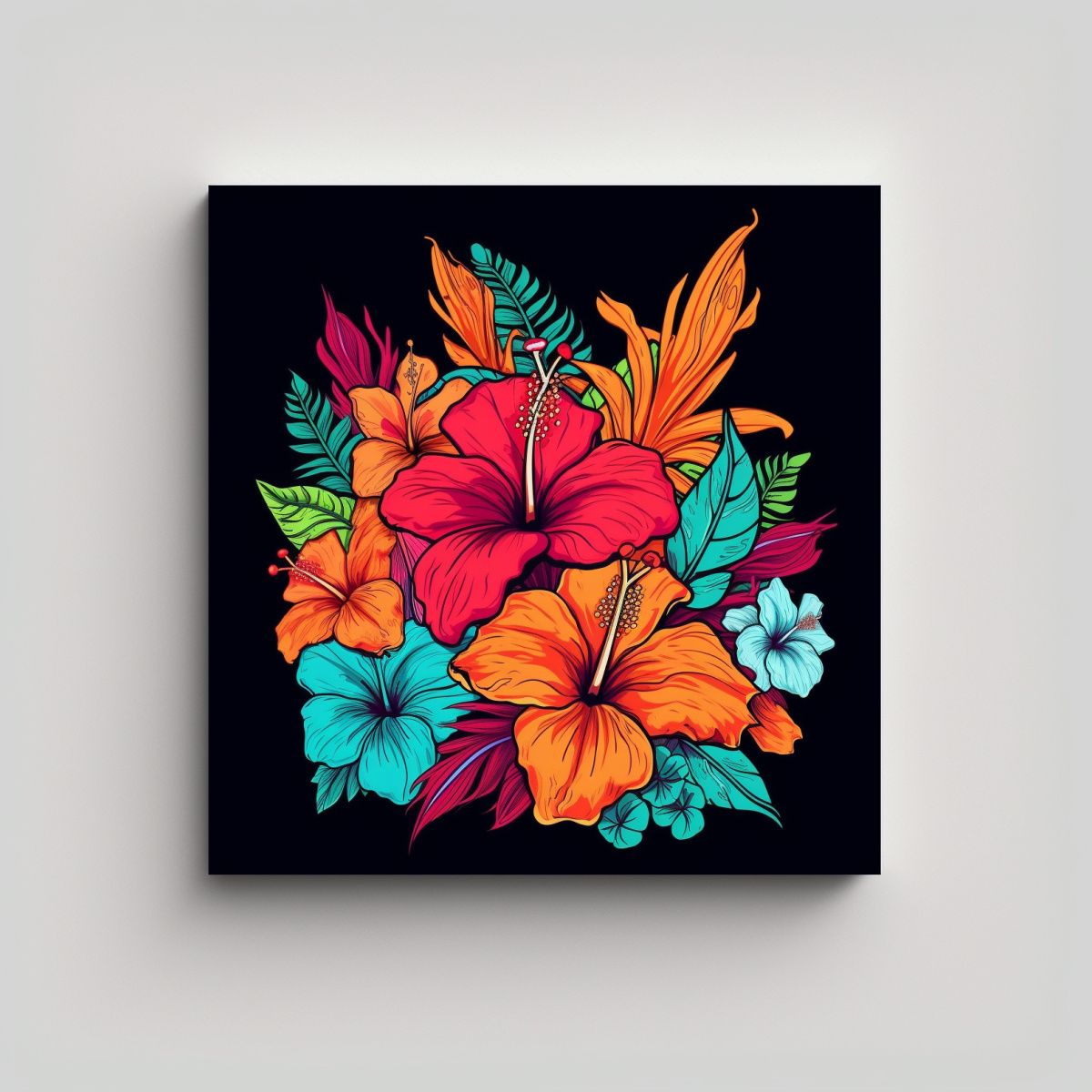 GENERICO - Arte Estetico Pared Creativo Detallado Colorido 100x100 Cm