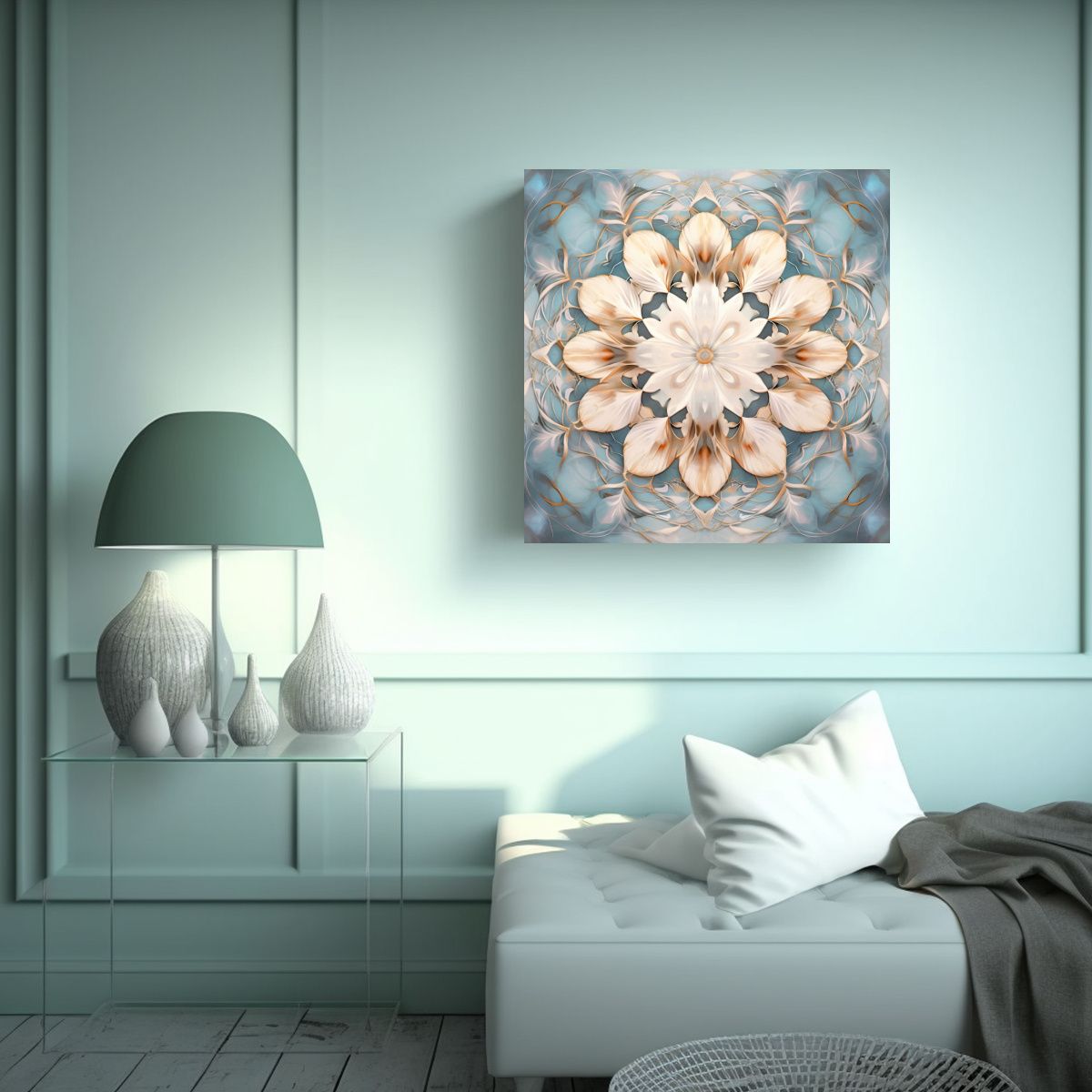 GENERICO - Arte Abstracto Digital Alta Calidad Decorativo 100x100 Cm