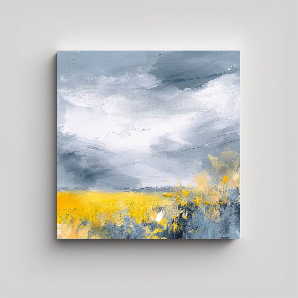 GENERICO - Cuadros Decorativos Primaverales Líneas 100x100 Cm