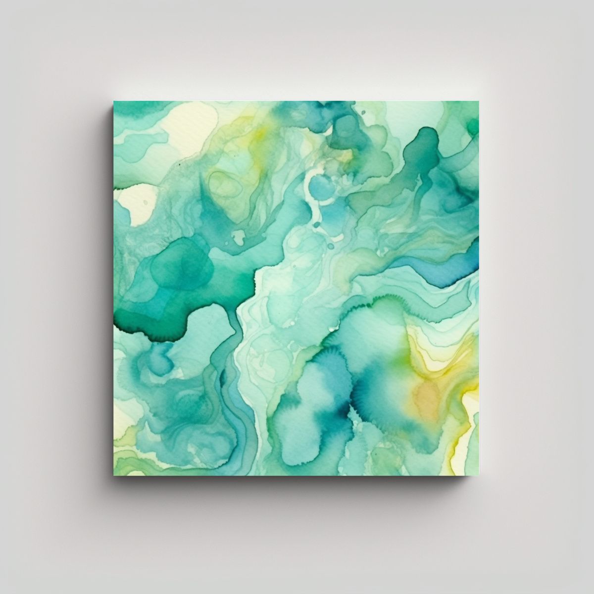 GENERICO - Fondo Acuarela Orgánico Abstracto En Tonos Baño 100x100 Cm