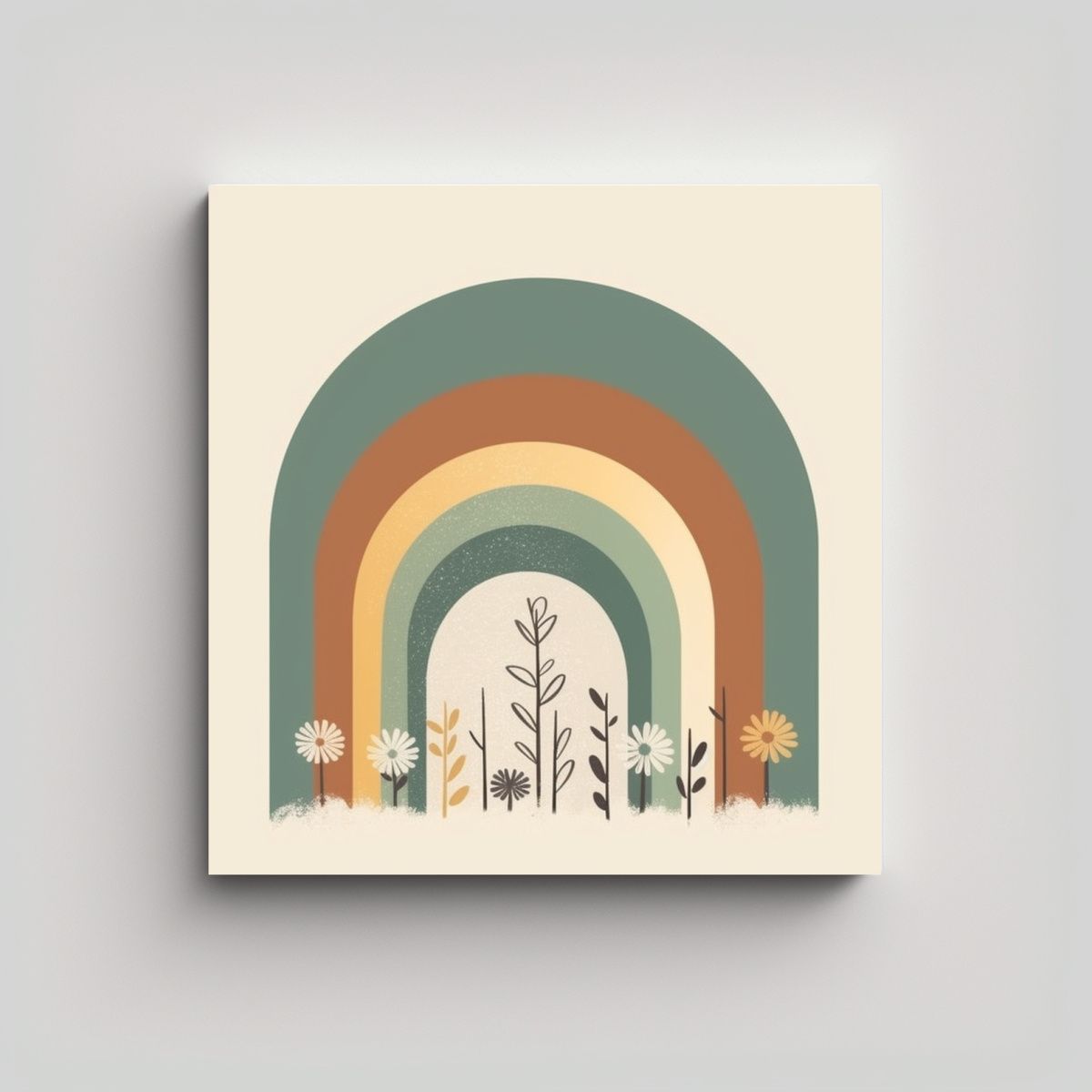 GENERICO - Pintura Decorativa De Arte Fino Melodía Alegre 100x100 Cm