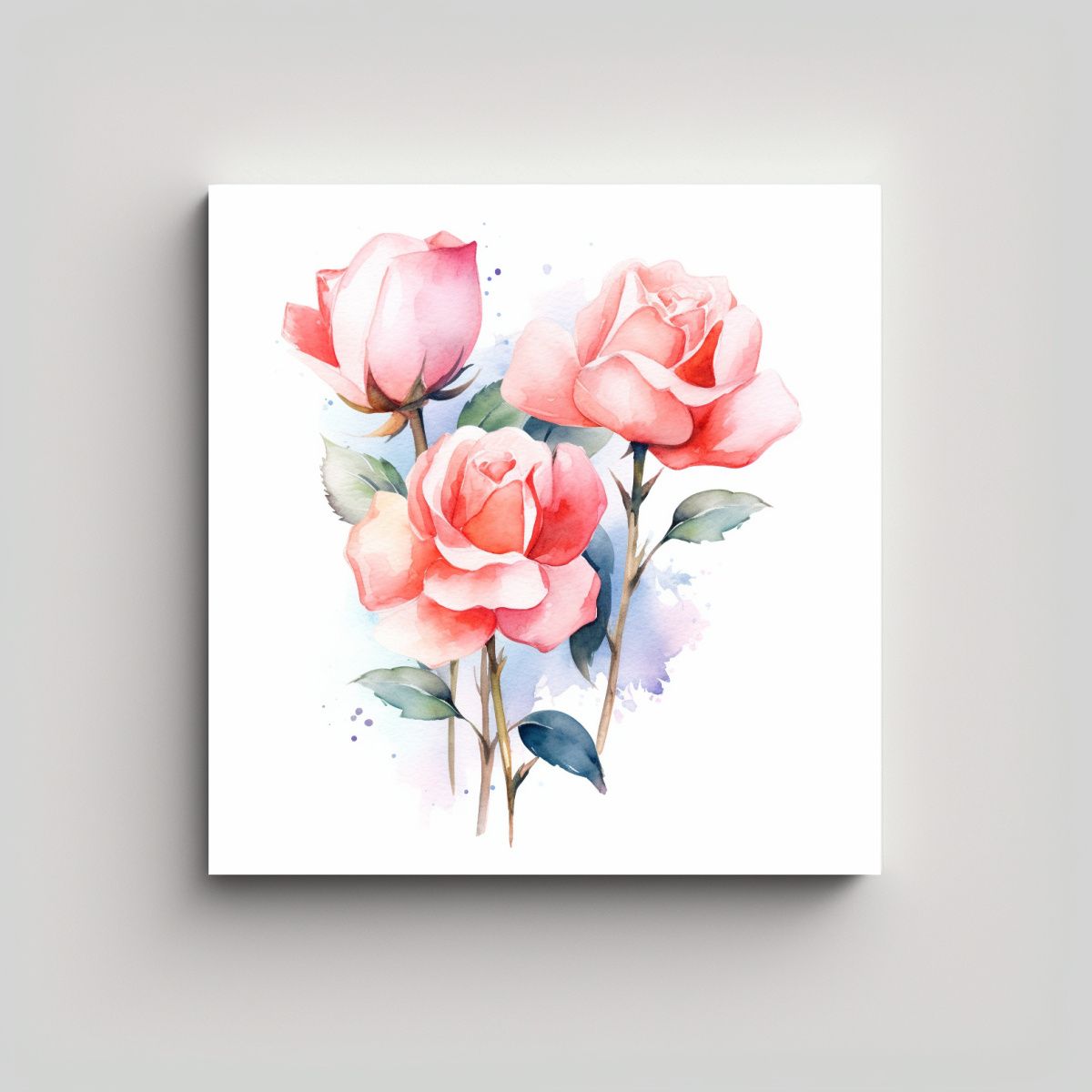 GENERICO - Roses Dreamlike Illu Belleza Natural En Lienzo 100x100 Cm