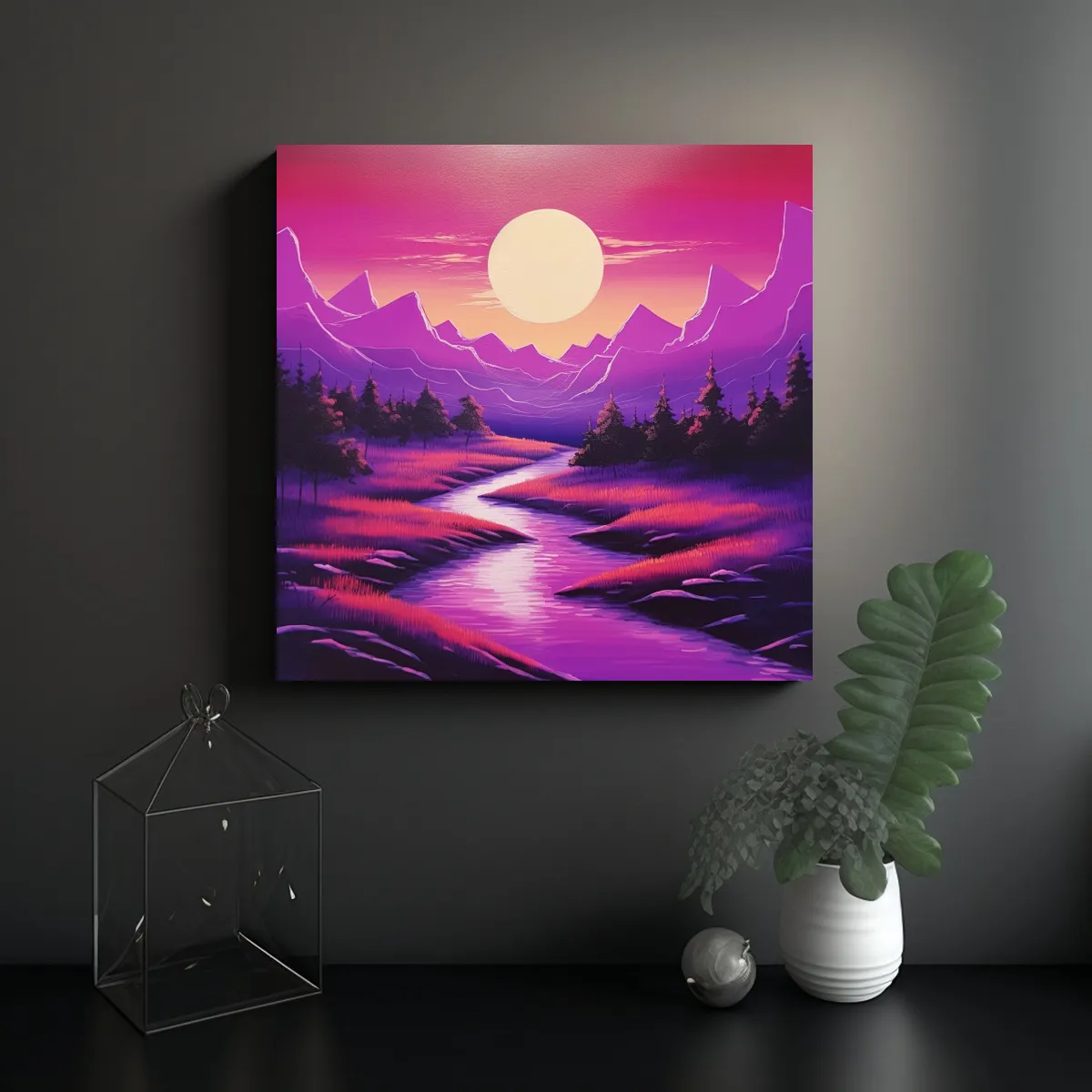GENERICO - Pinturas Decorativas De Alta Calidad Valle 100x100 Cm