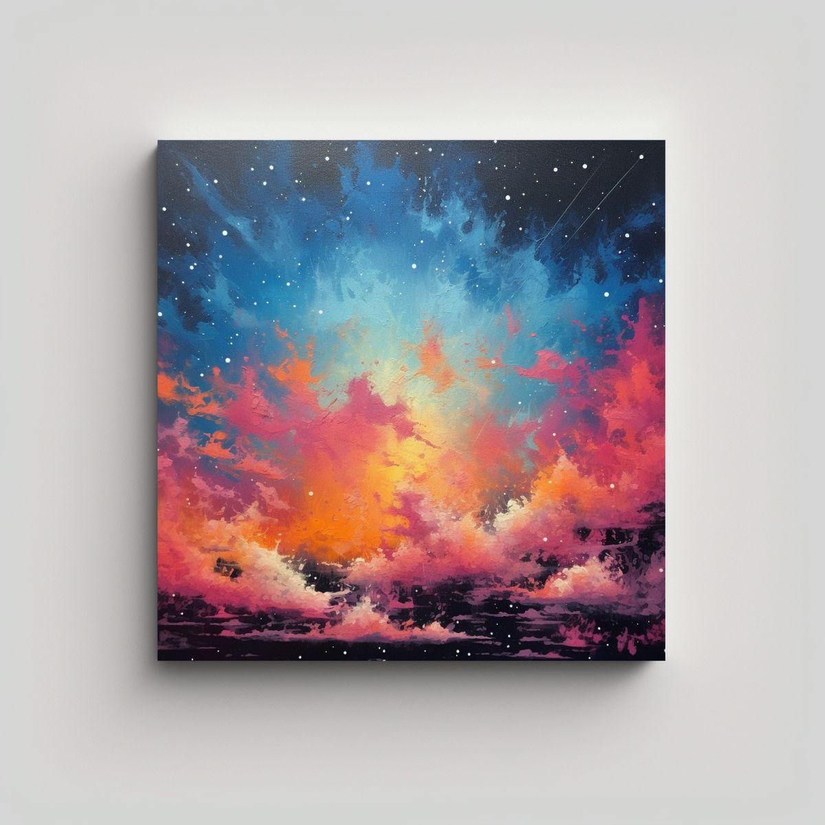 GENERICO - Cuadro Espectacular Cielo Linda Pintura Spray 100x100 Cm