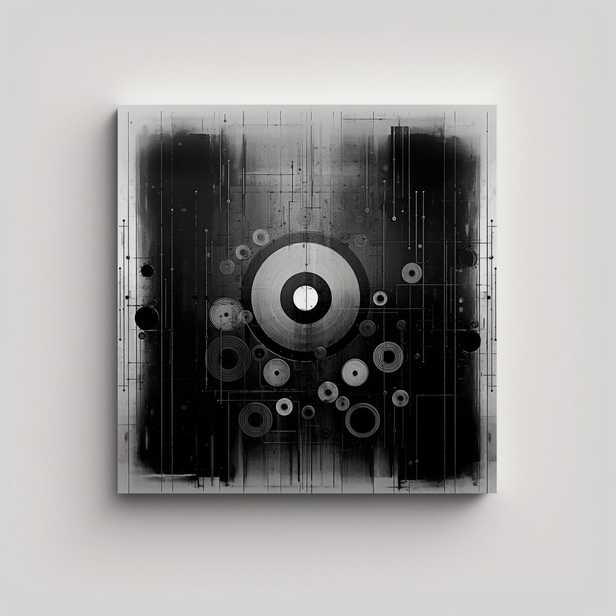 GENERICO - Pinturas Decorativas Modernas En Composición 100x100 Cm