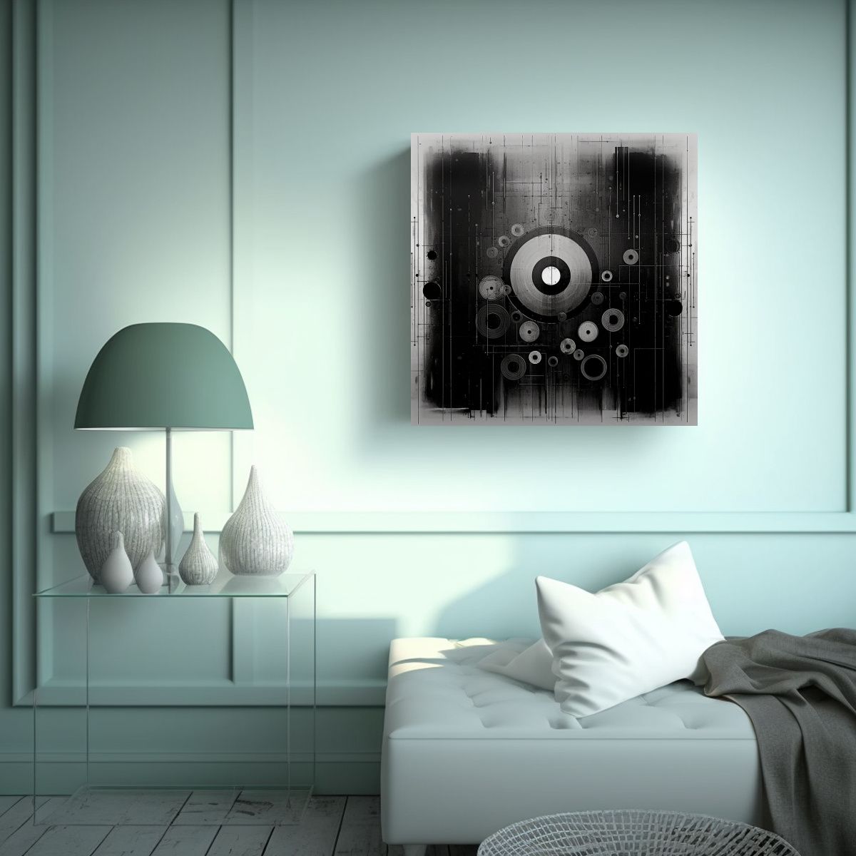 GENERICO - Pinturas Decorativas Modernas En Composición 100x100 Cm