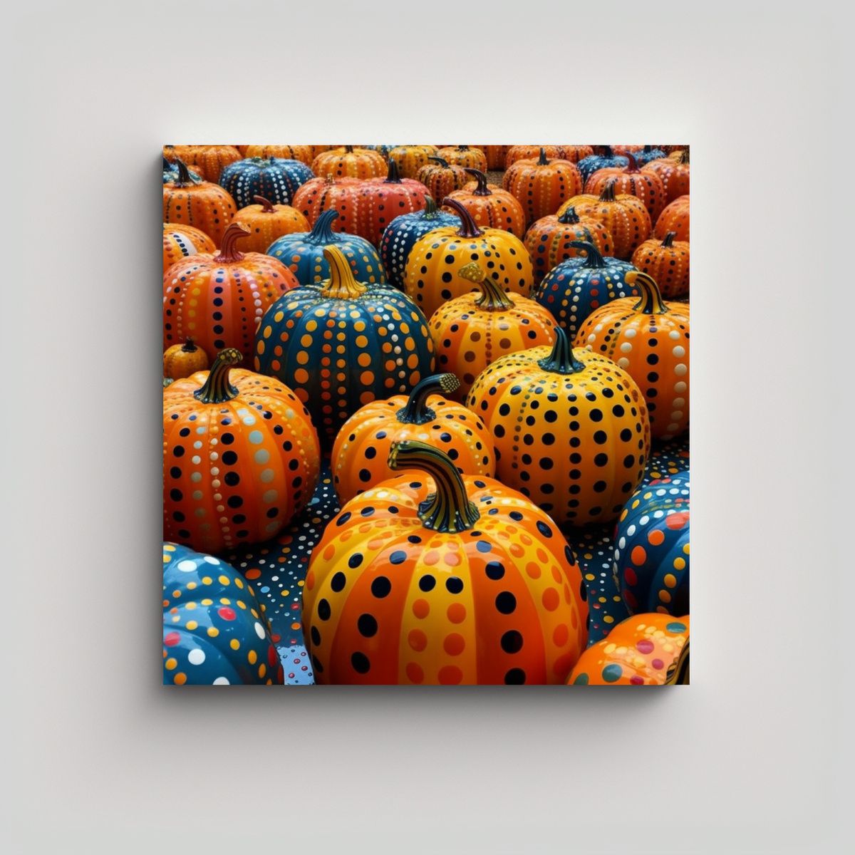 GENERICO - Cuadros De Calabazas Y Kusama Yayoi Arte En 100x100 Cm