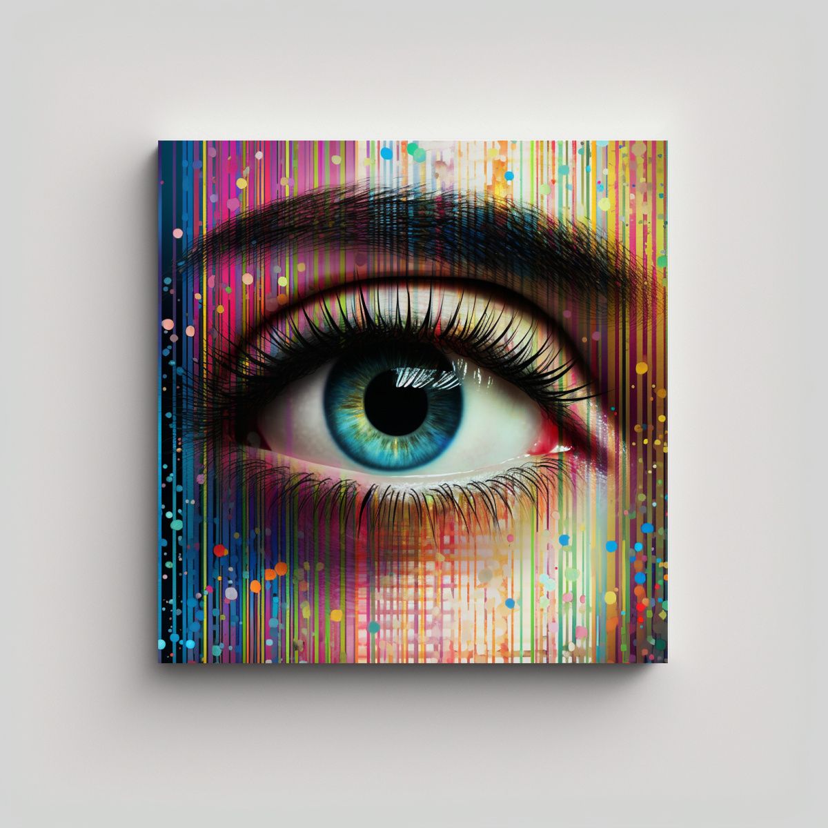GENERICO - Estilo Óleo En Lienzo De Estilo Abstracto Locura 100x100 Cm