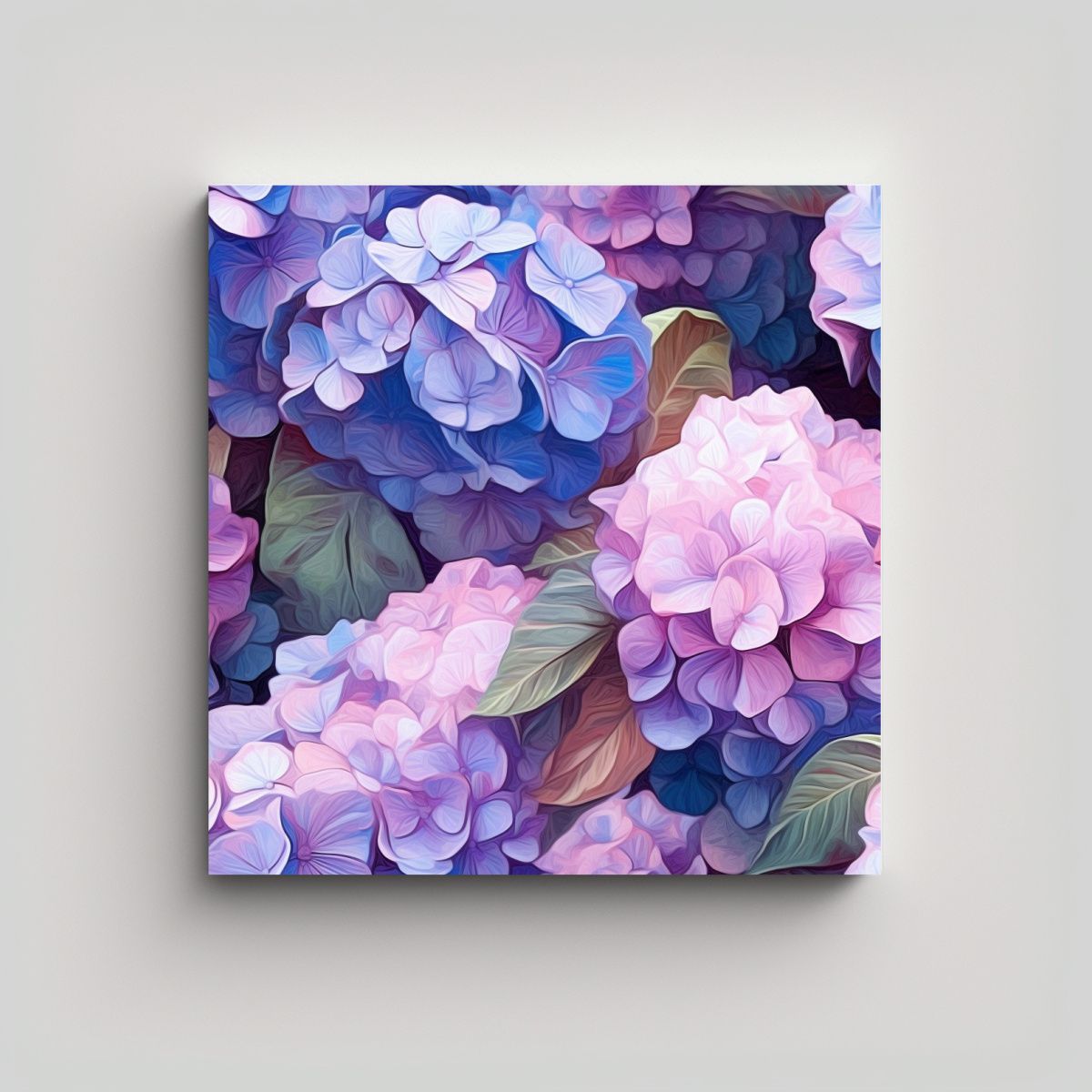 GENERICO - Composición Intrincada De Hydrangeas En Estilo 100x100 Cm