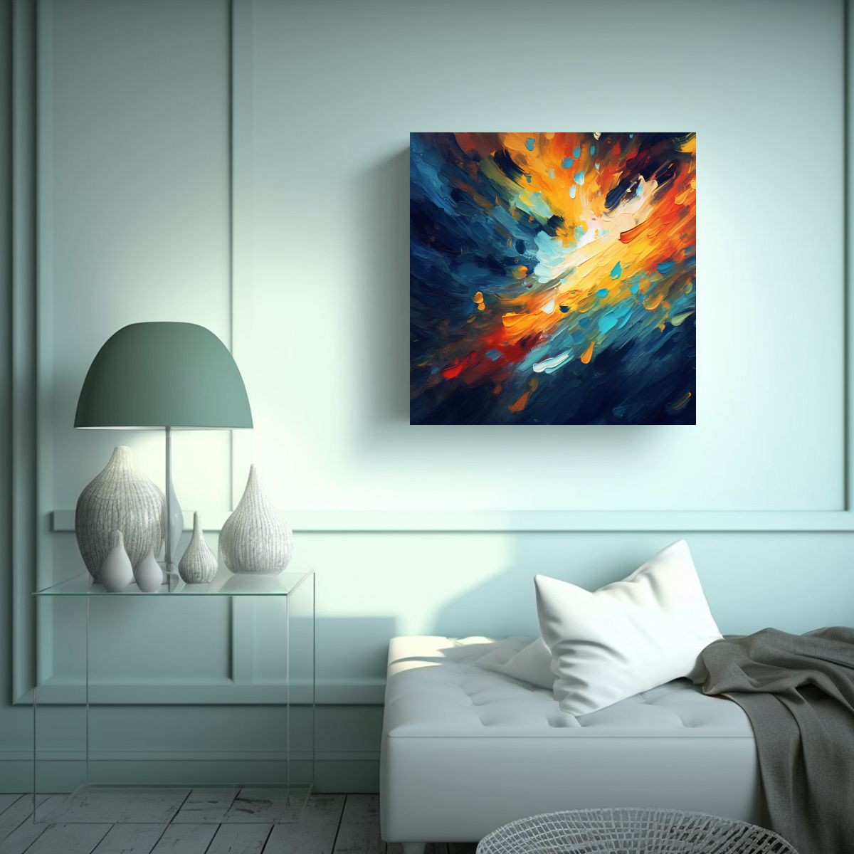 GENERICO - Fondo De Pantalla HD 8k De Pintura Abstracta De 100x100 Cm