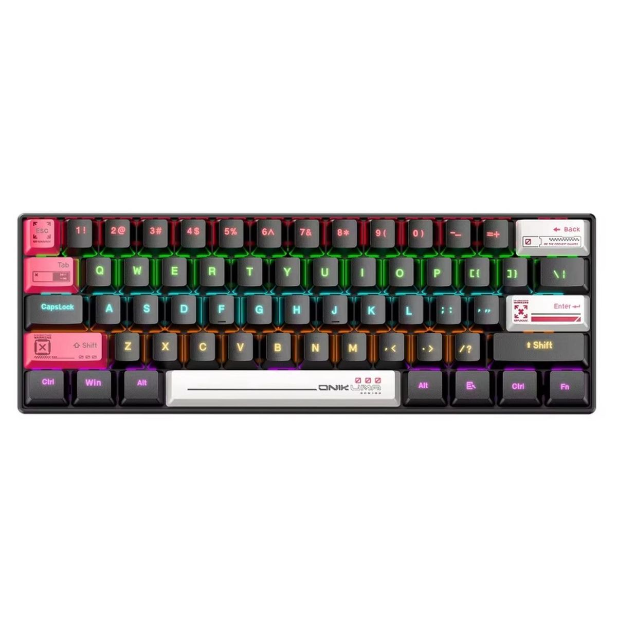 ONIKUMA - Teclado Gamer Onikuma Mecánico G55 61 Key Negro